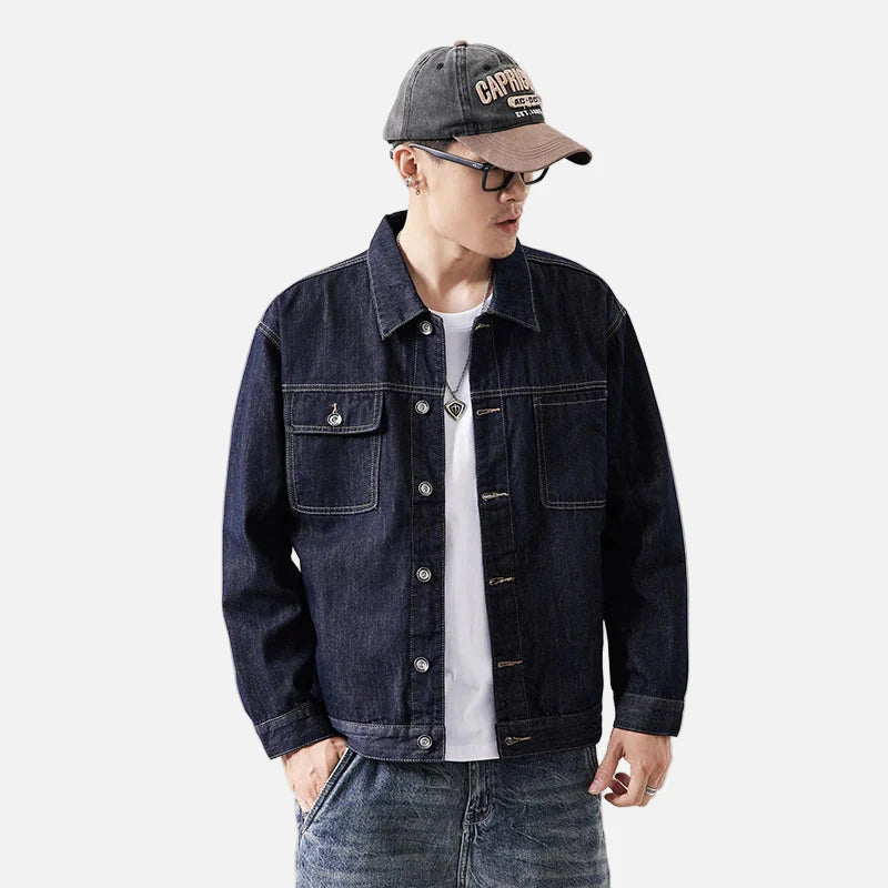 Veste en jean safari slim fit Y2K haut de gamme