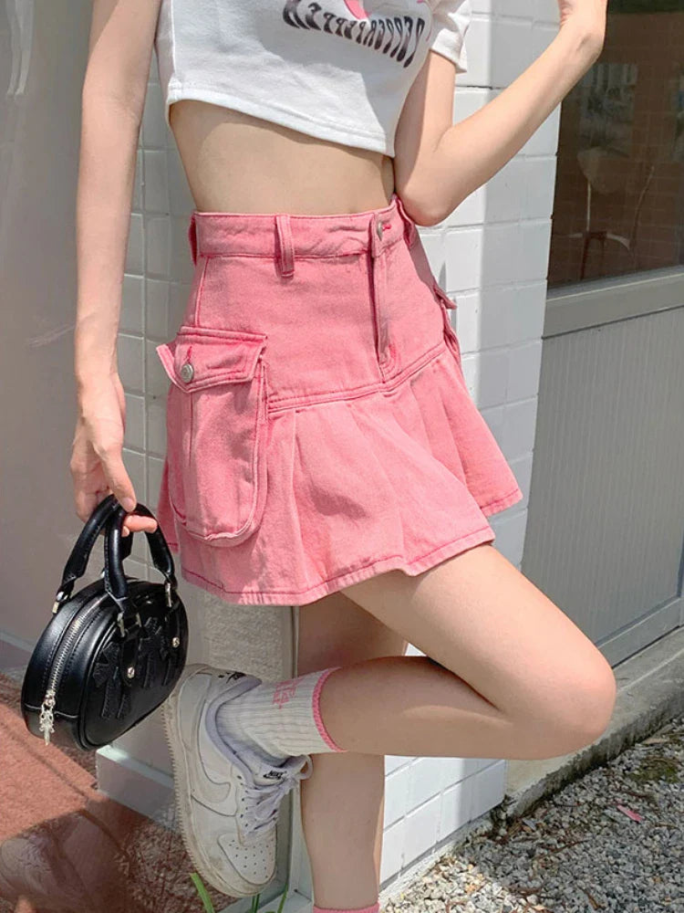 Trendiger koreanischer Stil HotSweet Faltenrock