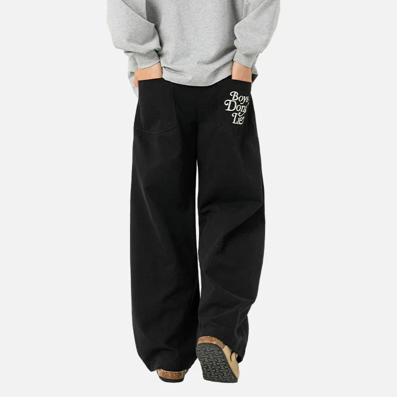 Y2K Vintage Loose Straight Leg Casual Pants