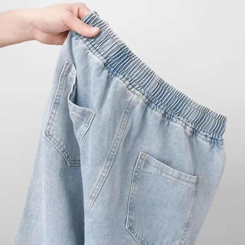 Autumn Korean Y2K Drawstring Jeans