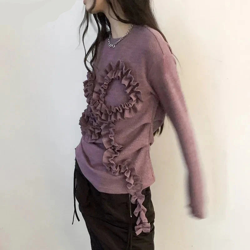 Stricktop im Vintage-Grunge-Stil