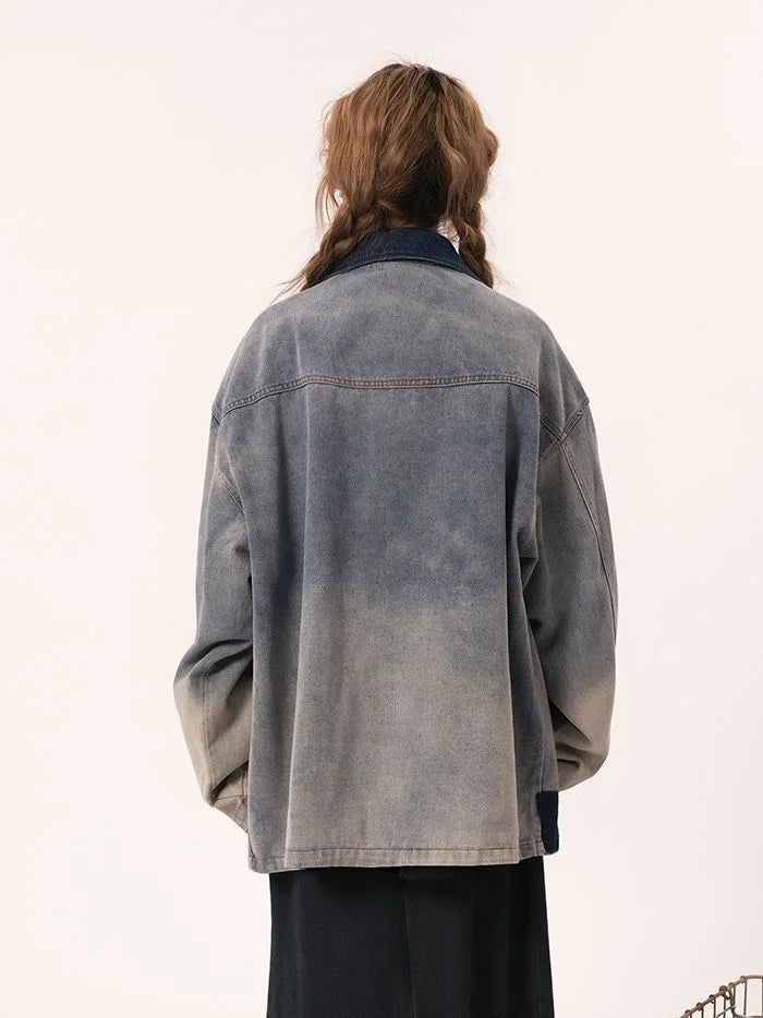 veste en jean décontractée rétro style chinois