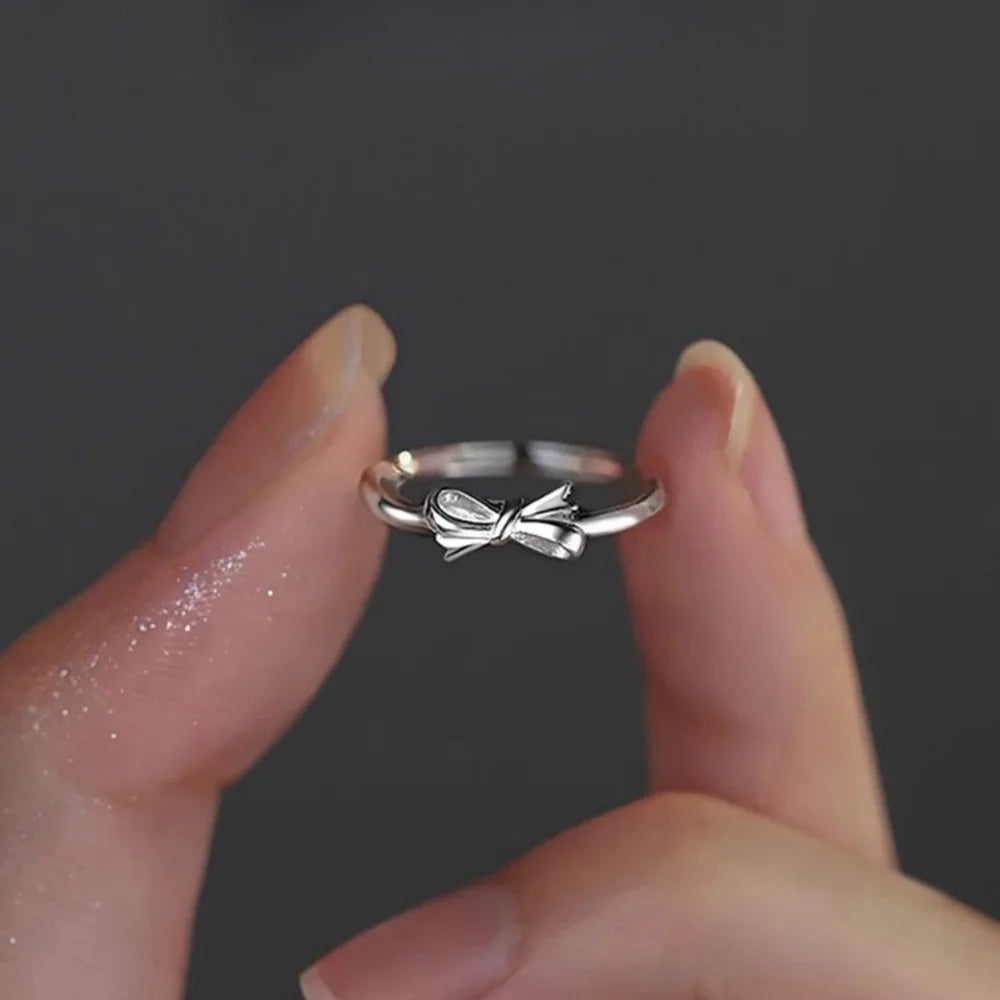 Bague d'ouverture nœud papillon doux