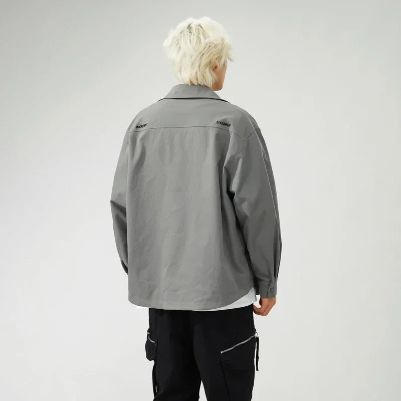 Flattering Vintage Loose Casual Letter Jacket