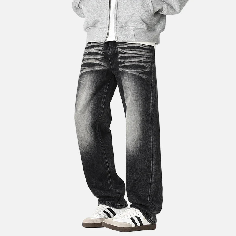 Essential Streetwear Loose Fit Wide Leg Jeans