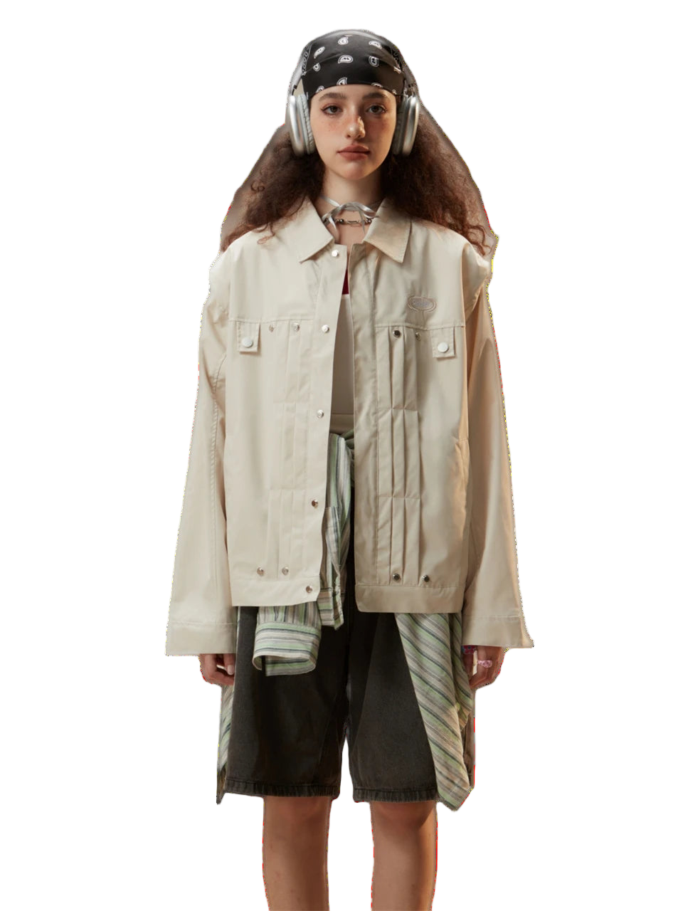 Oversized Harajuku Windbreaker Jacket