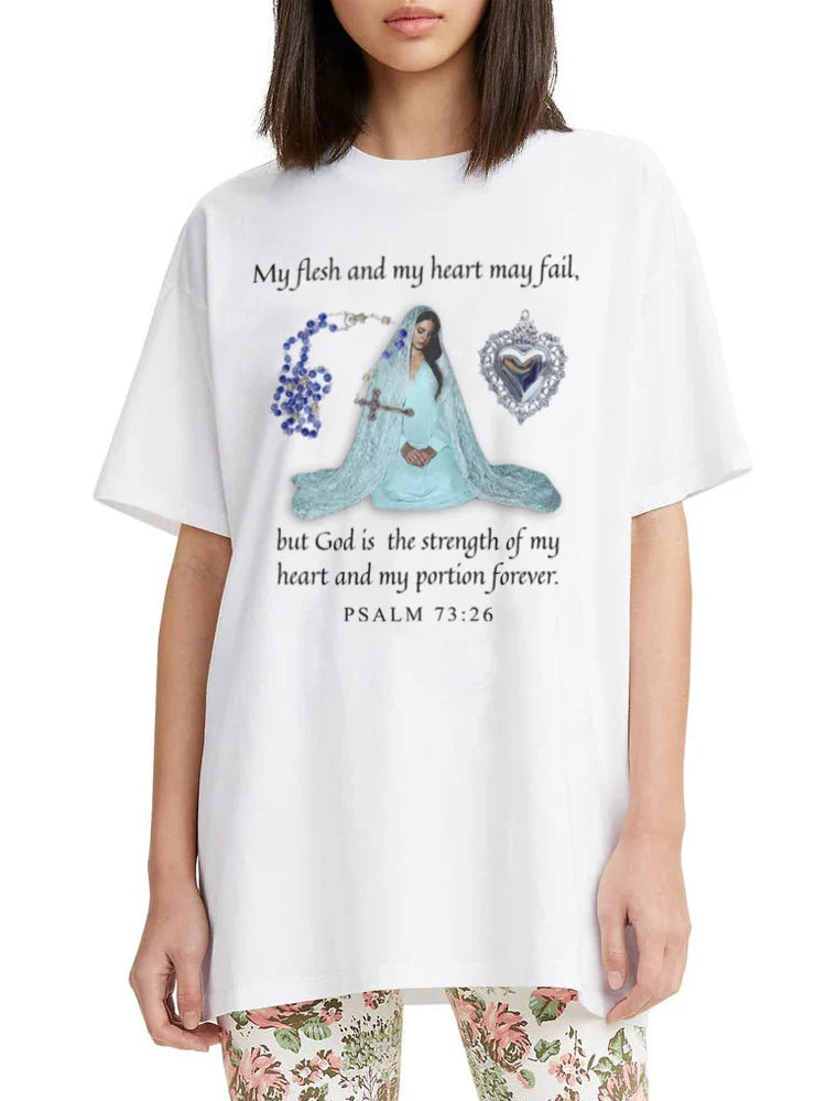 Inspirierendes T-Shirt mit Bibelvers-Grafik