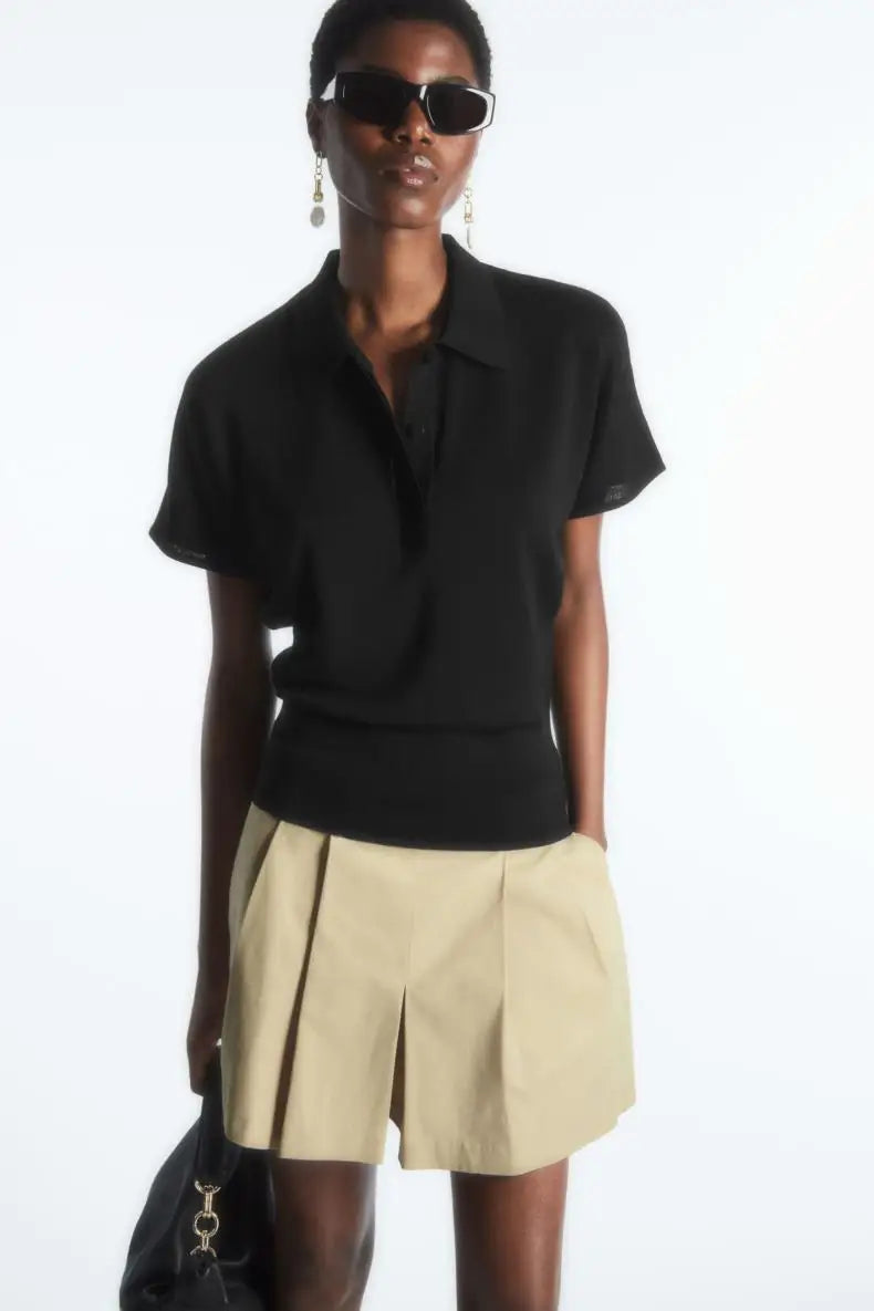Damen Hip-Hop Ethereal New Style Fledermausärmel Polo-Shirt