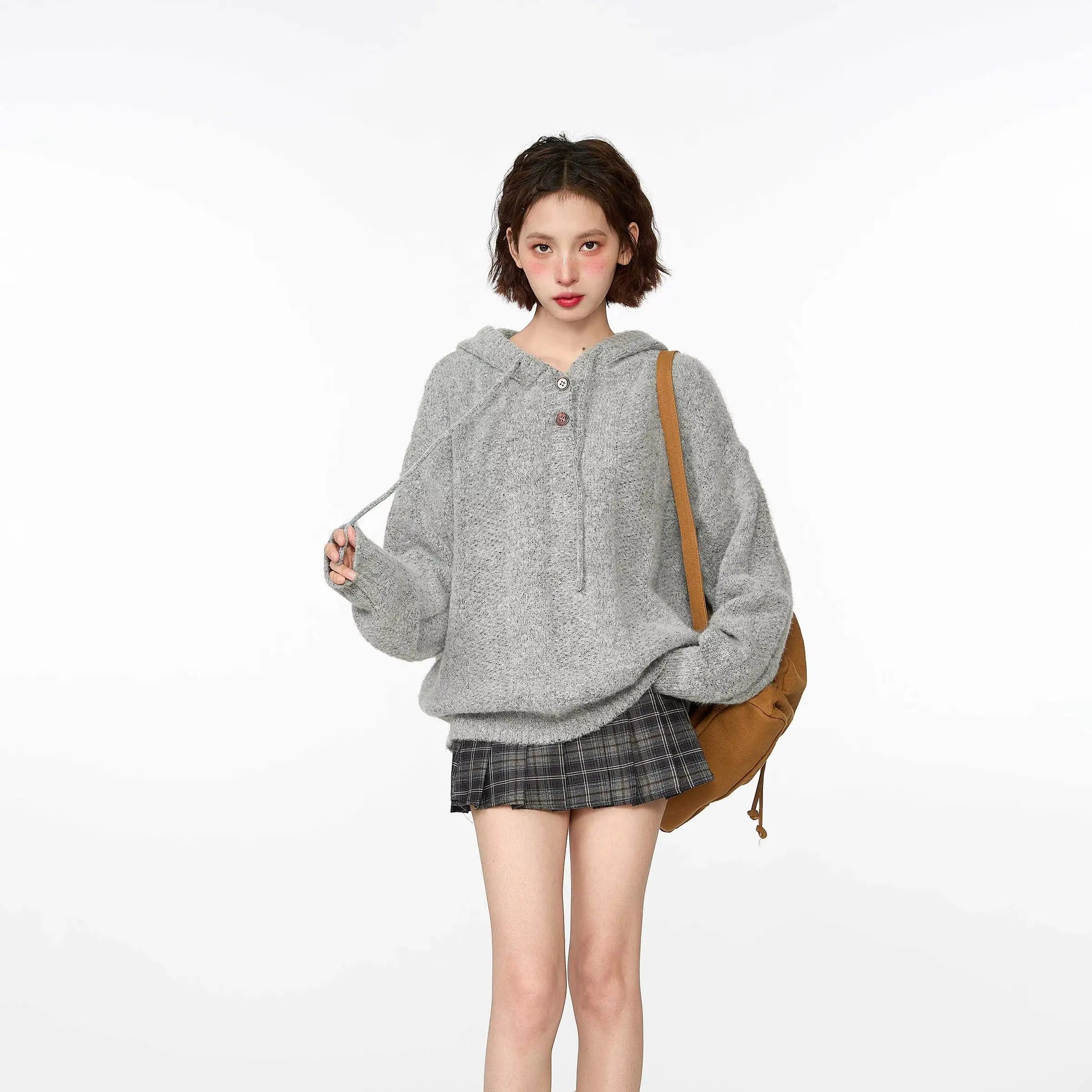Sweat à capuche gris classique et confortable