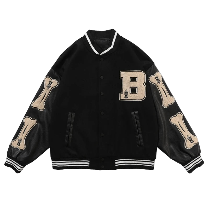 Skeleton Bones Varsity Jacket