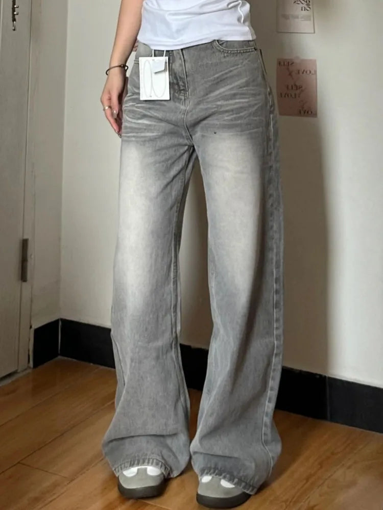 Y2K Wide-Leg Relaxed Jeans