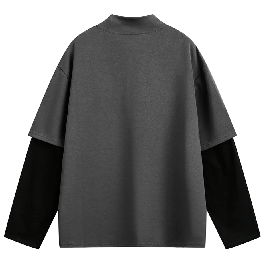 Two Piece Streetwear Long Sleeve Tee