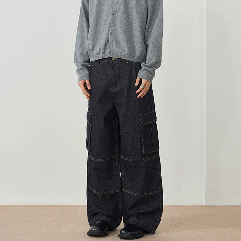 Jeans im amerikanischen Stil mit geradem Bein