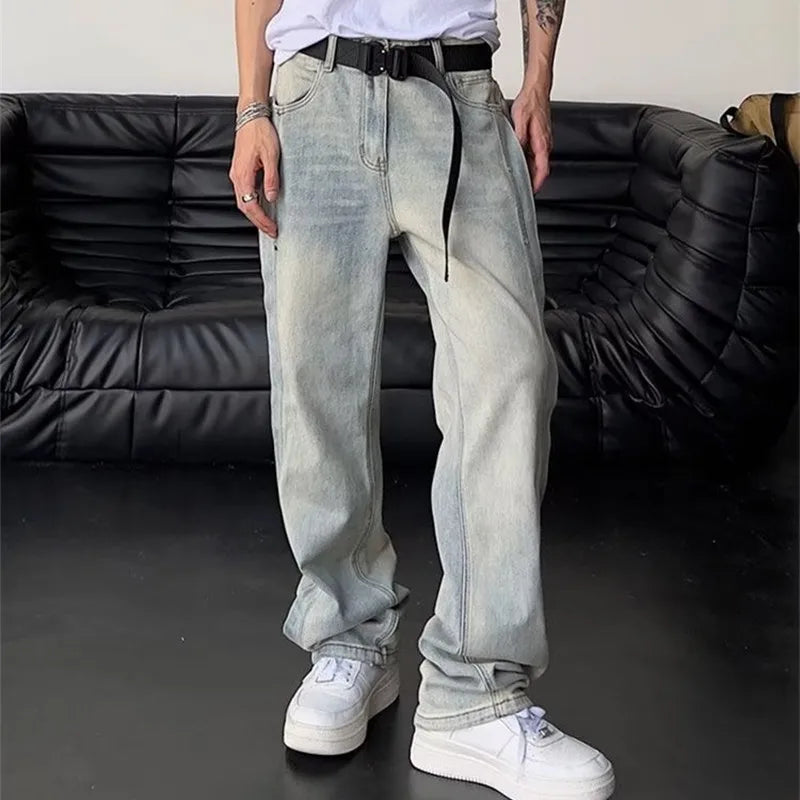 Luxuriöse Retro-Vintage-Baggy-Hip-Hop-Jeans