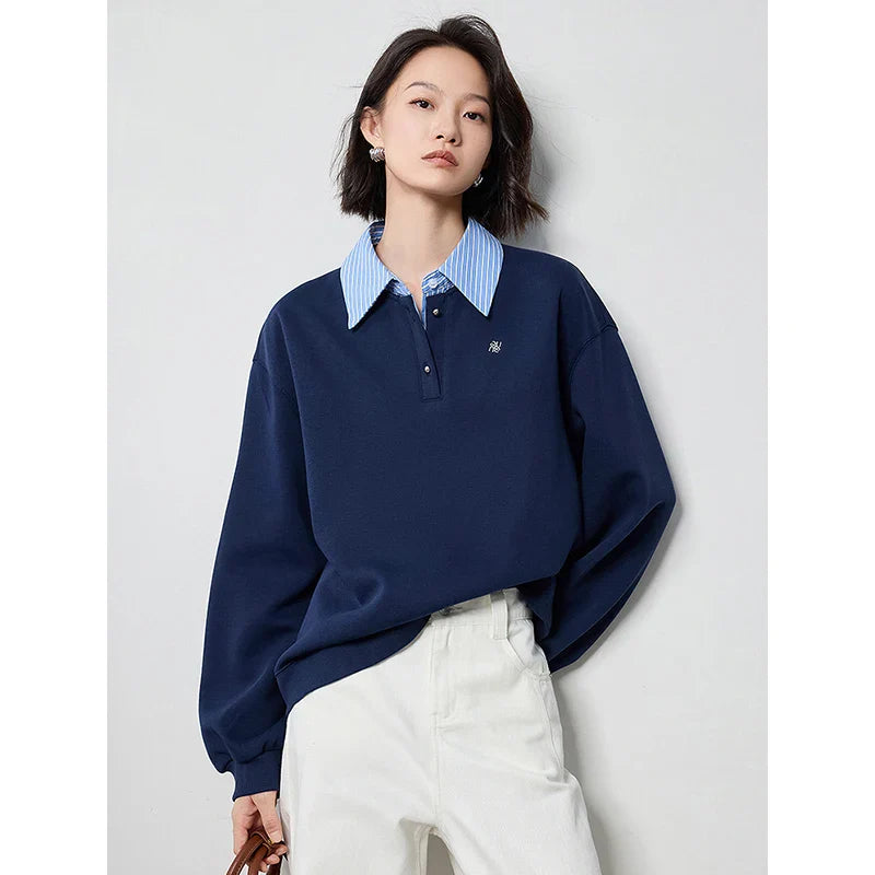 Herbstlicher Patchwork-Pullover
