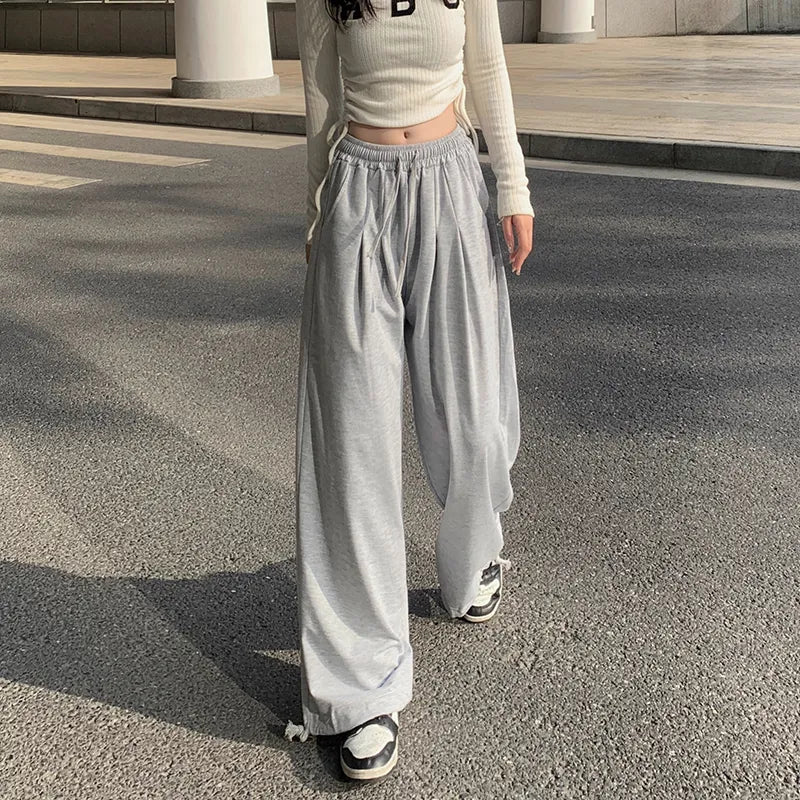 Lockere, gerade geschnittene Damen-Jogginghose