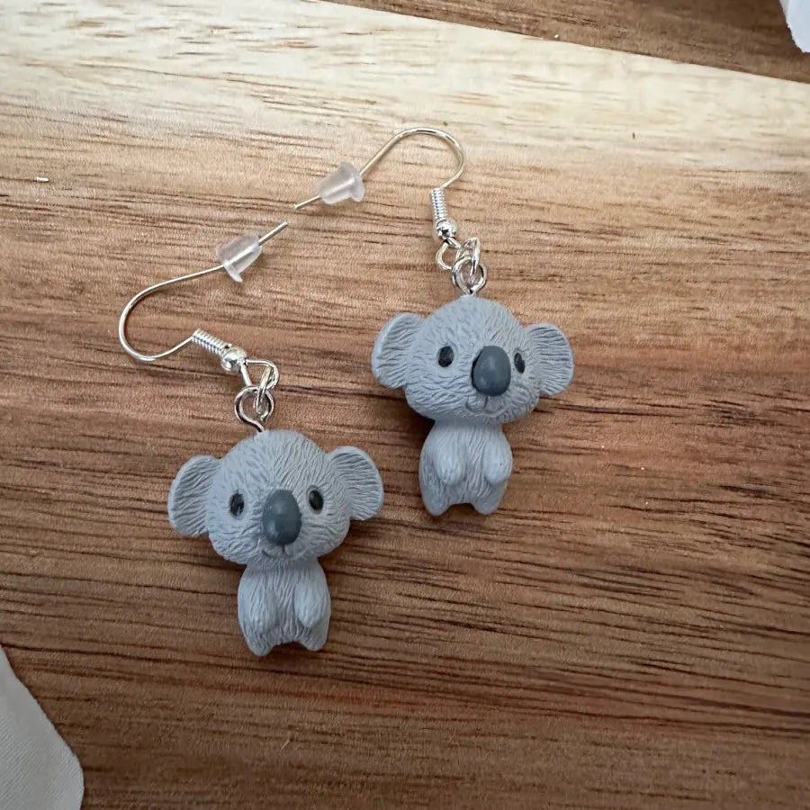 Boucles d'oreilles en résine Koala Bear, cadeau pour elle