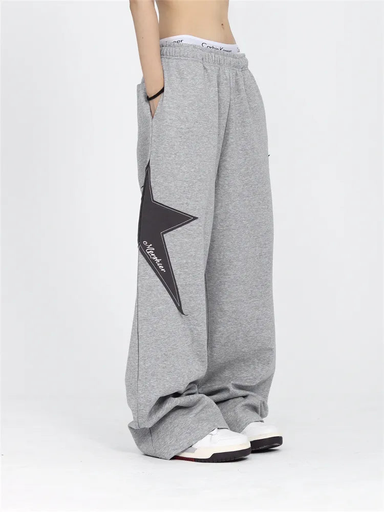 Pantalon de survêtement étoile Y2K