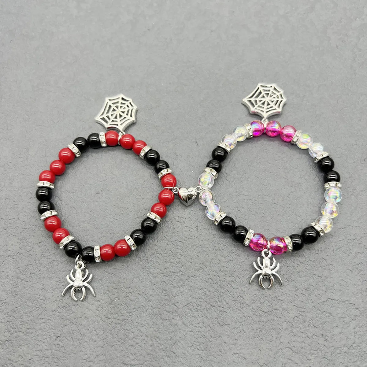 2 Pieces Magnetic Heart Bracelet