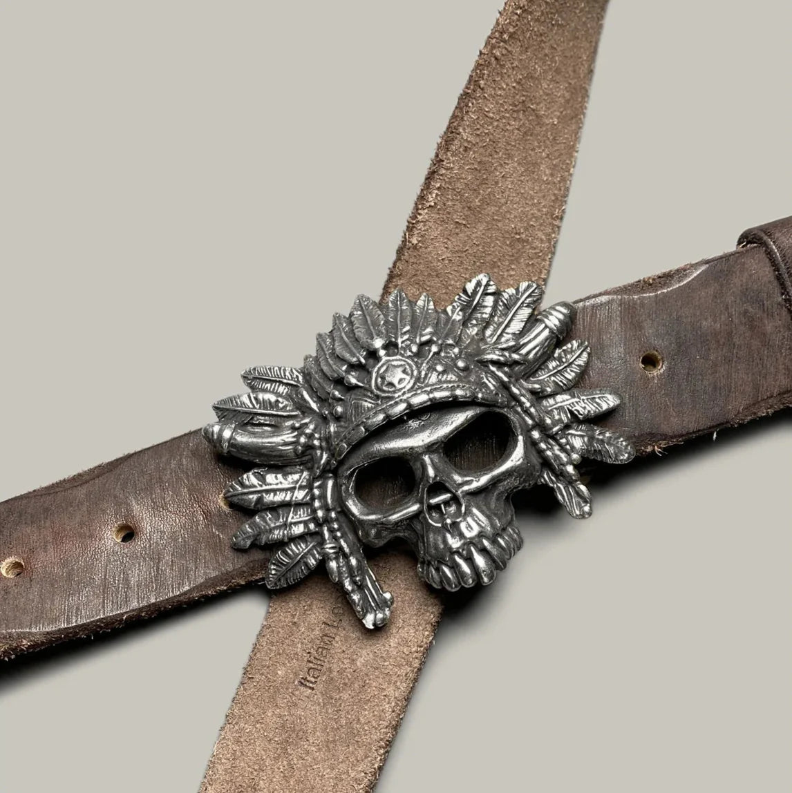 Vintage Navajo Tanned Leather Belt