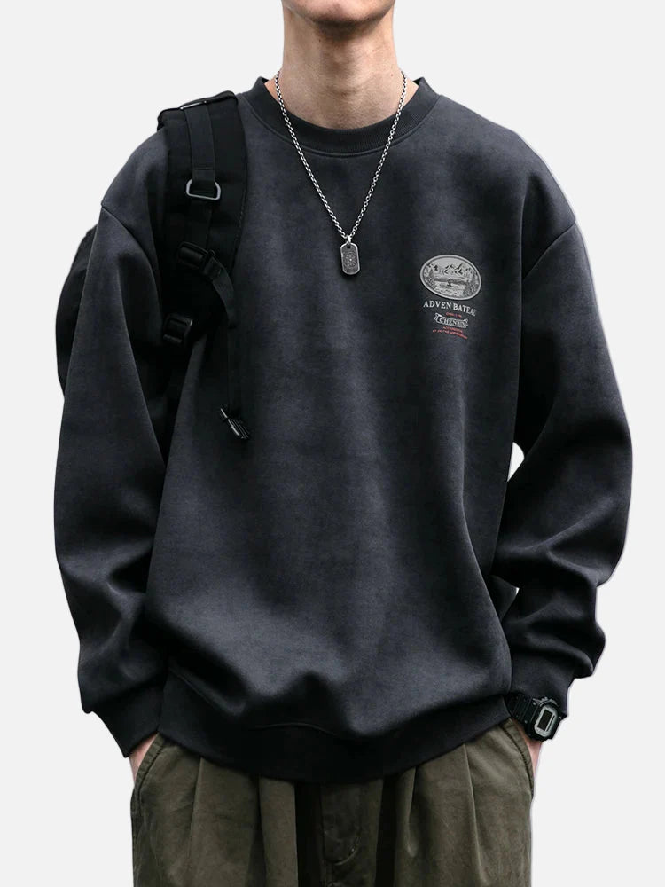 Y2K Oversized Loose Fit Rundhals-Sweatshirt