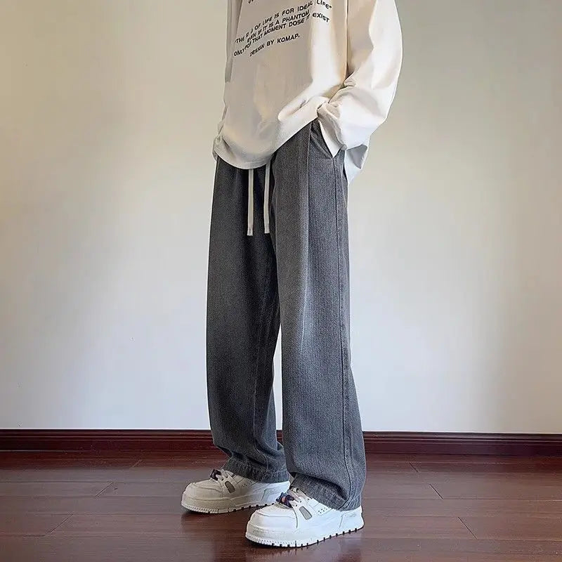 Jeans mit Sternenhimmel-Muster, locker geschnitten, weit