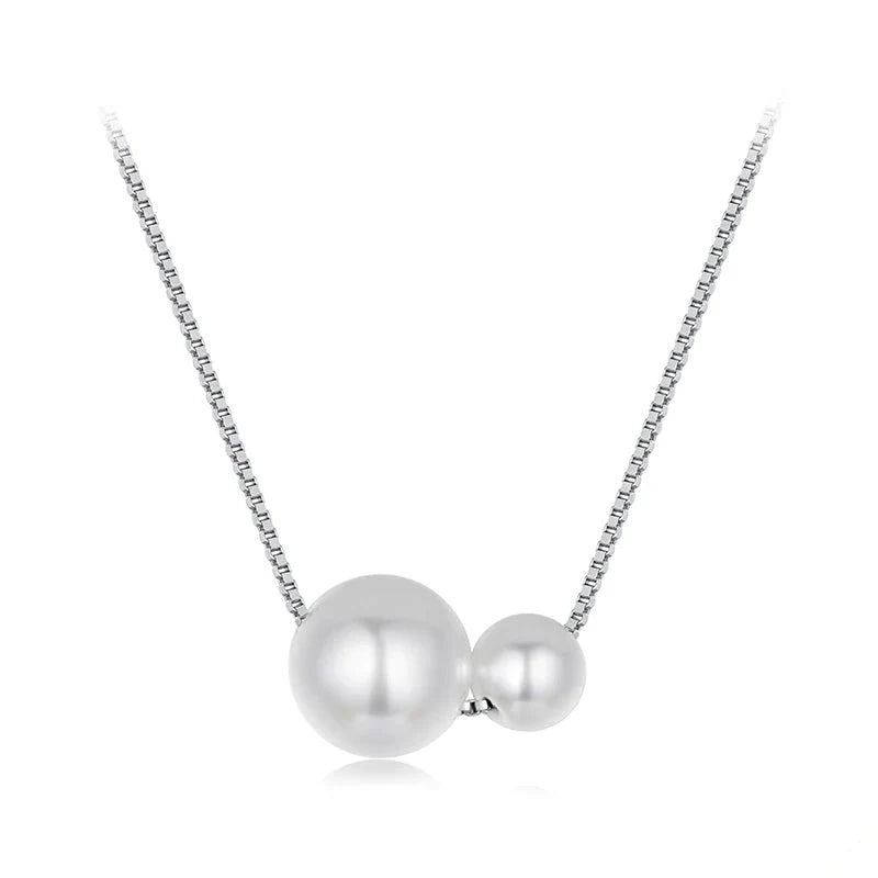 Dainty Gold Plated Pearl Pendant Necklace