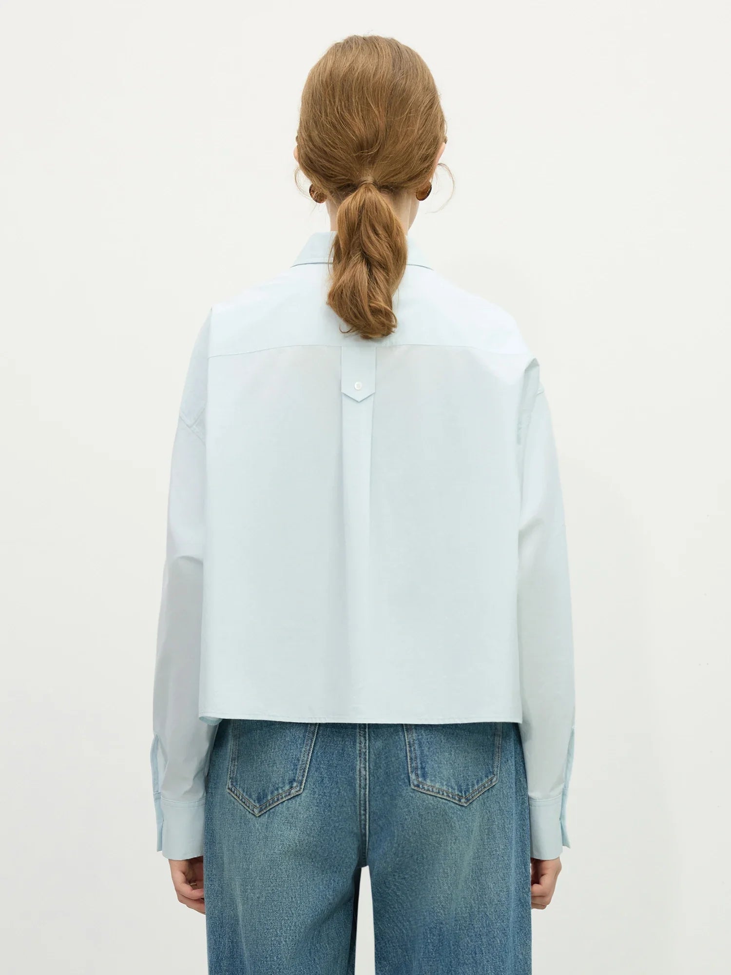Chemise longue ample en coton pour femme, mignonne et décontractée, idéale pour le printemps