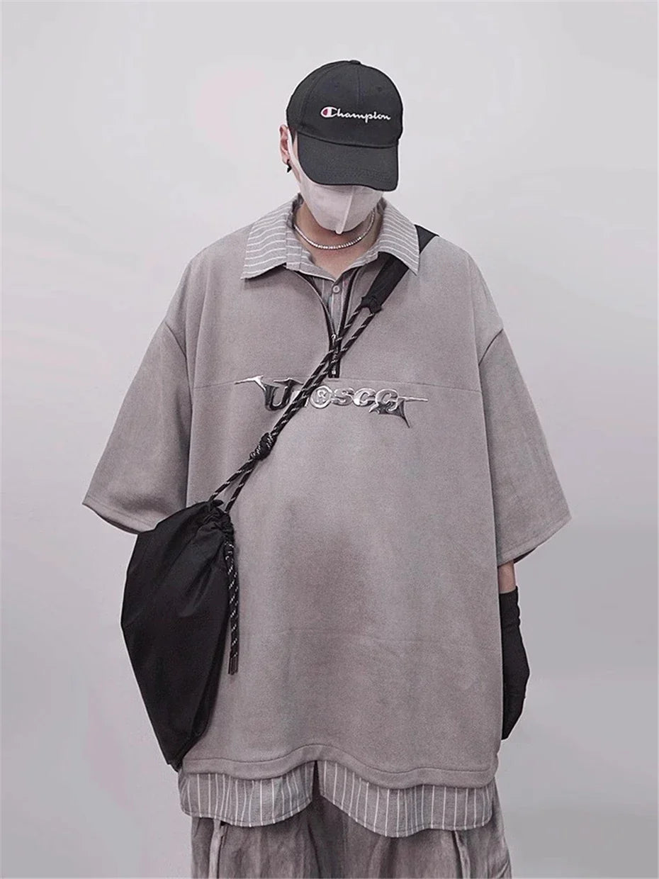 T-shirt polo oversize vintage punk