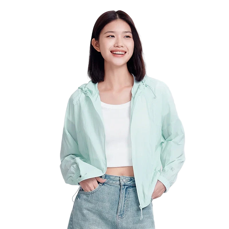 Lightweight Drawstring Hooded Jacket