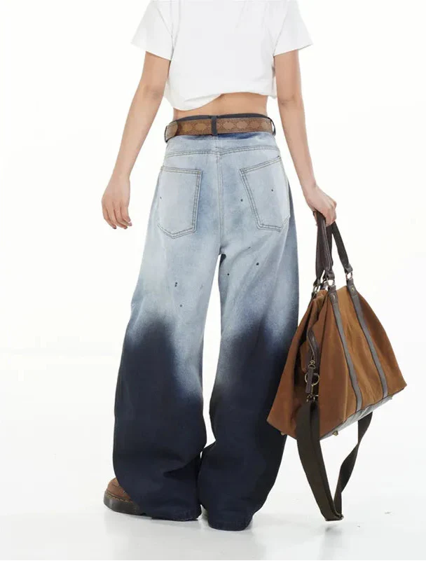Vintage Jeans im amerikanischen Gradienten-Design