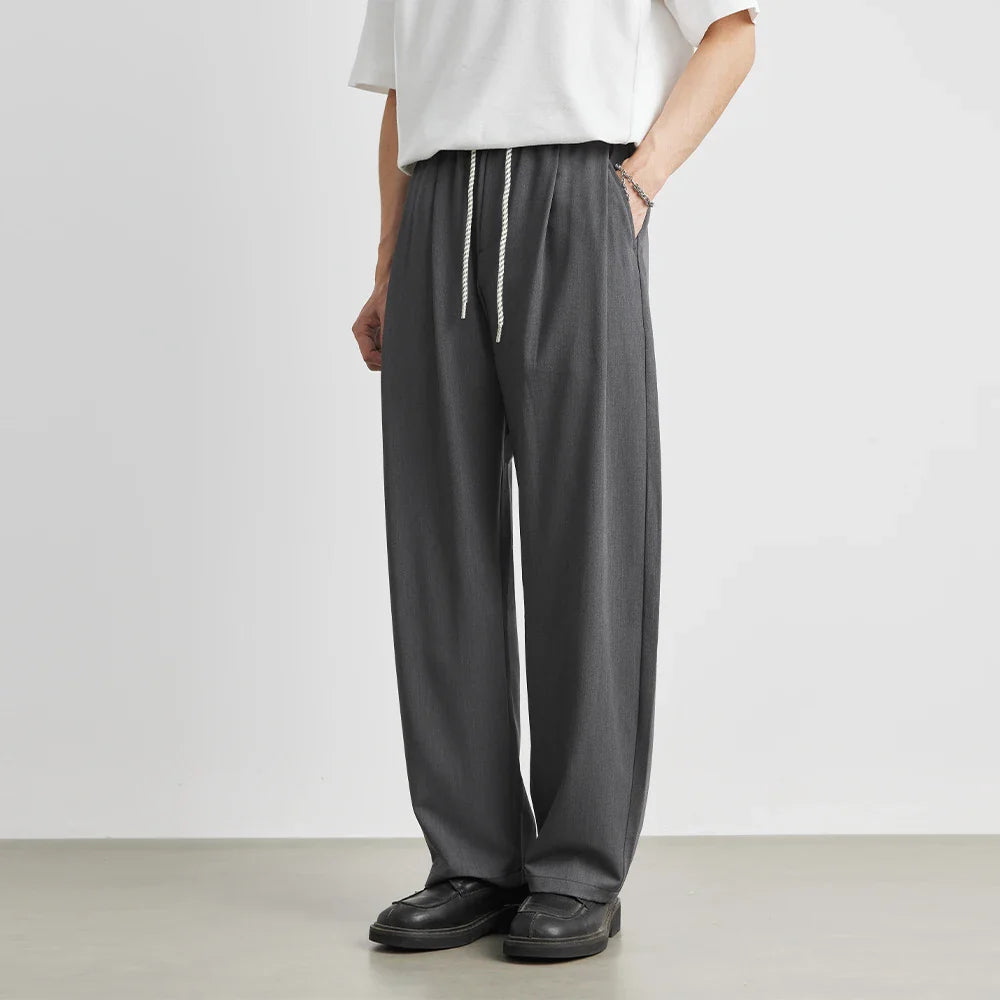 Vintage-coole, vielseitige Sommerhose mit weitem Bein