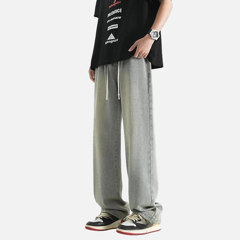 Y2K Casual Loose Wide Leg Unicolor Jeans