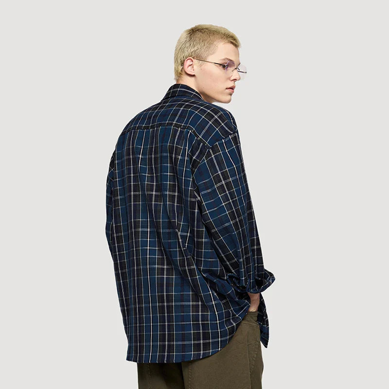 Amerikanisches klassisches Oversize-Karohemd