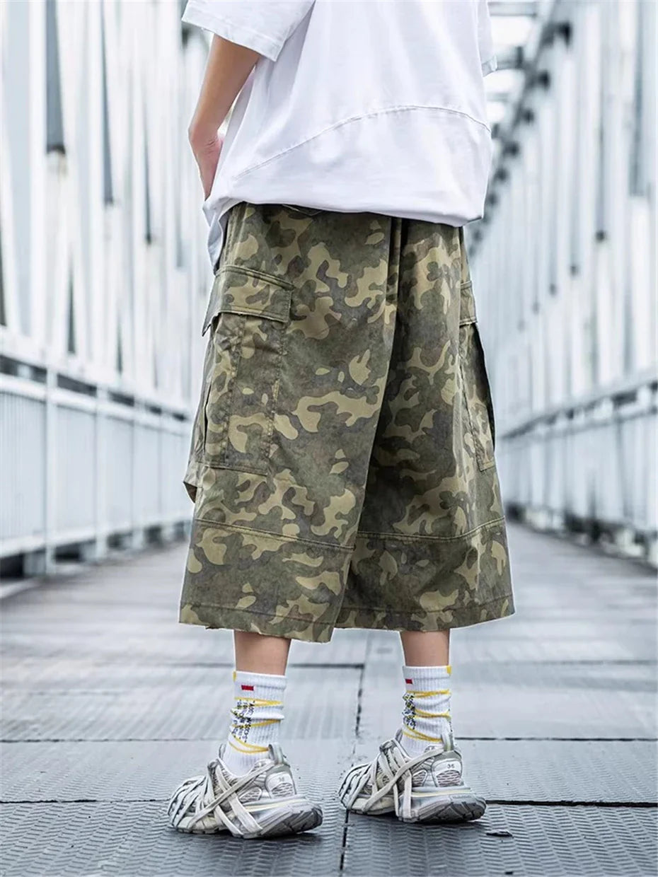 Gerade und elegante taktische Cargo-Shorts in Tarnfarben