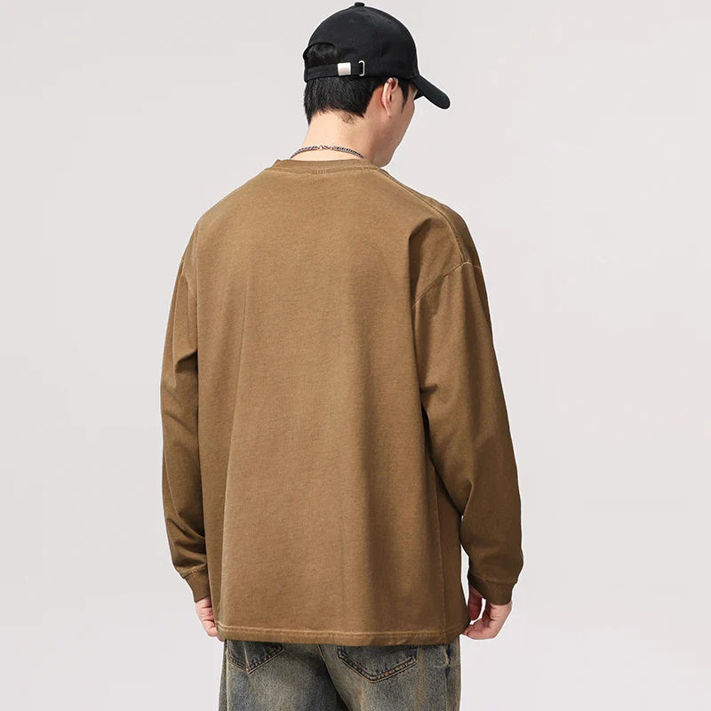 Lightweight Oversize Loose Casual Long Sleeve T-Shirt