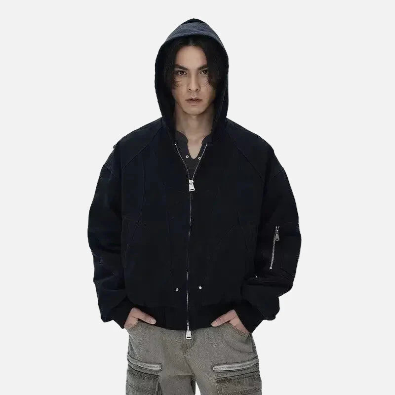 Bomberjacke im amerikanischen Stil (gewaschen)