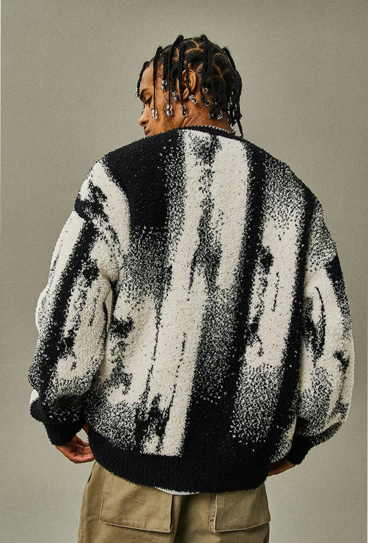 Vintage Gothic Strickpullover Hip-Hop-Sweater