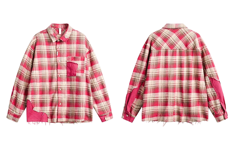 Striped Pink Oversized Shirt