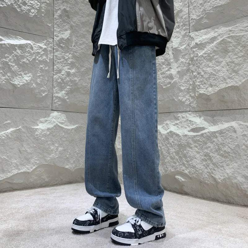 Schwarze Retro-Jeans für Herren