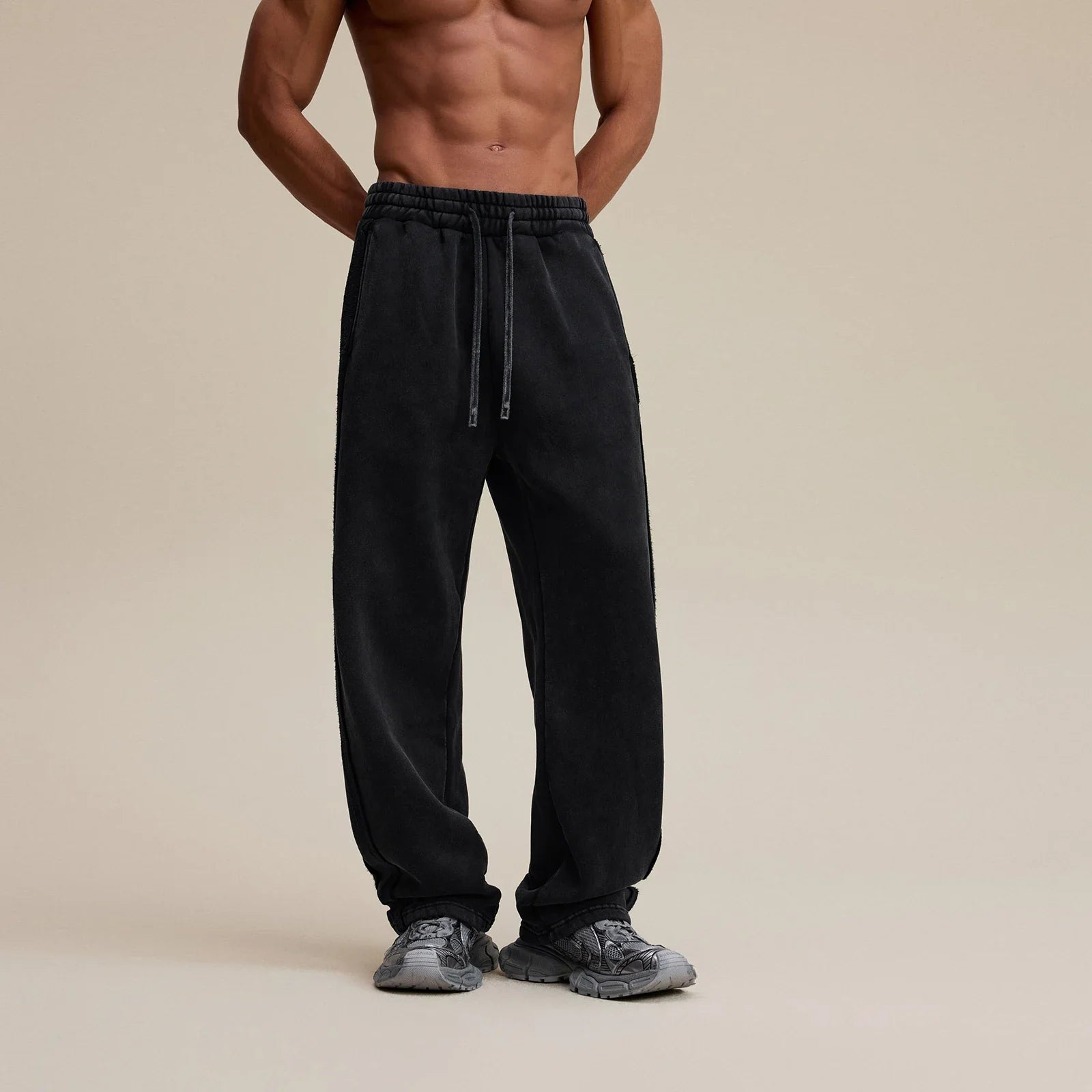 High Street Loose Velvet Fleece Sweatpants