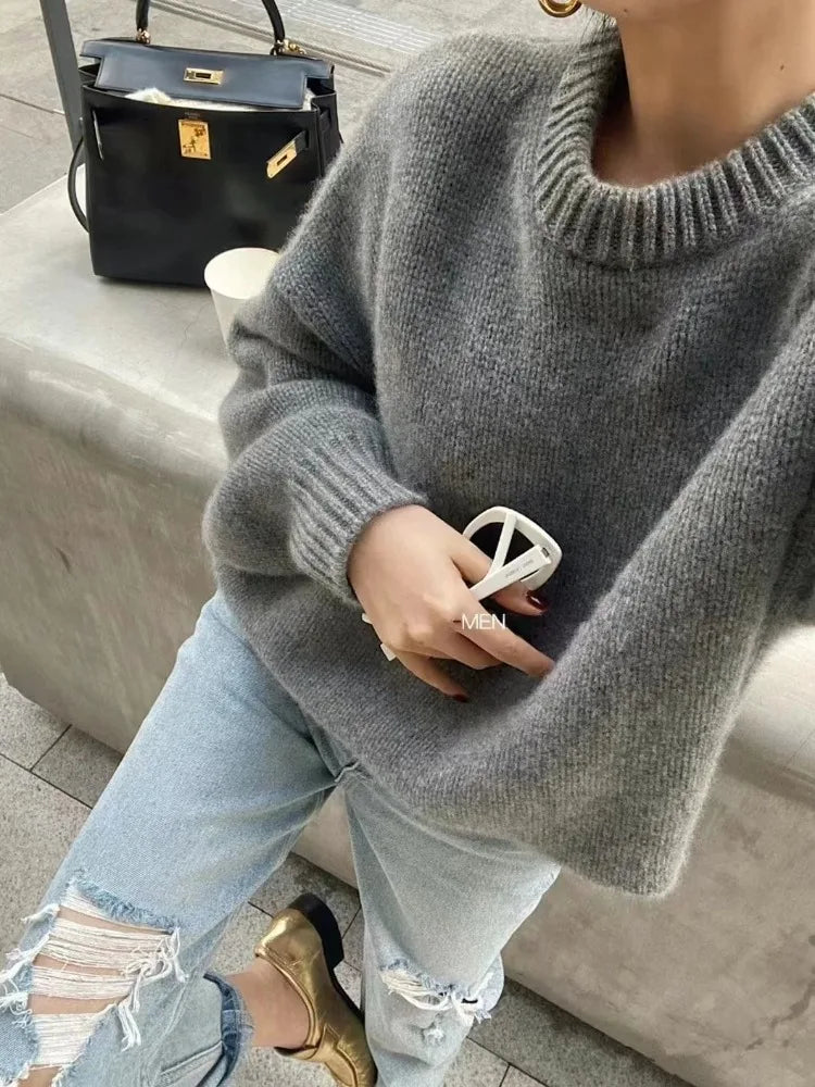 Gemütlicher, locker sitzender Pullover