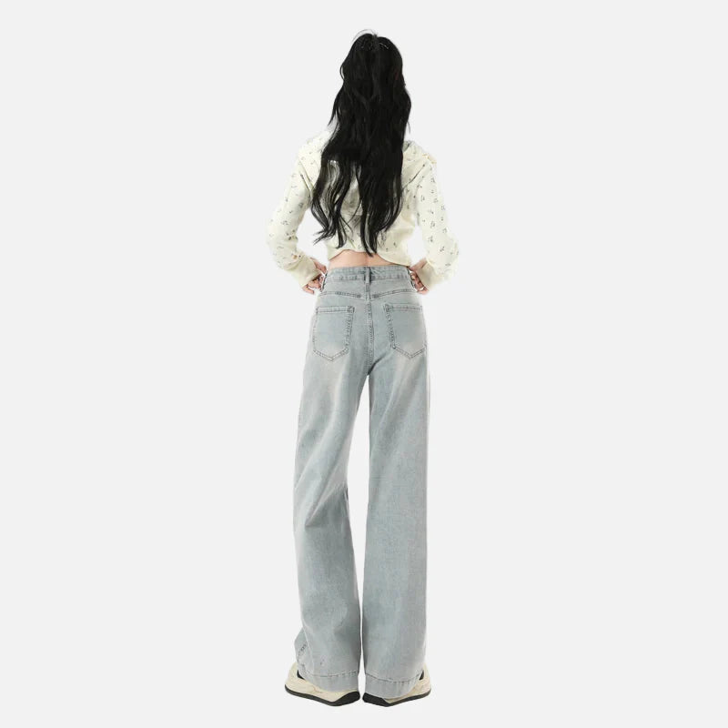 Streetwear Leichte Jeans mit weitem Bein