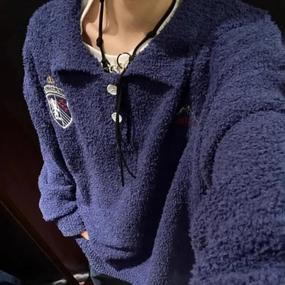 Frühlingshafter Hip-Hop-Strickpullover