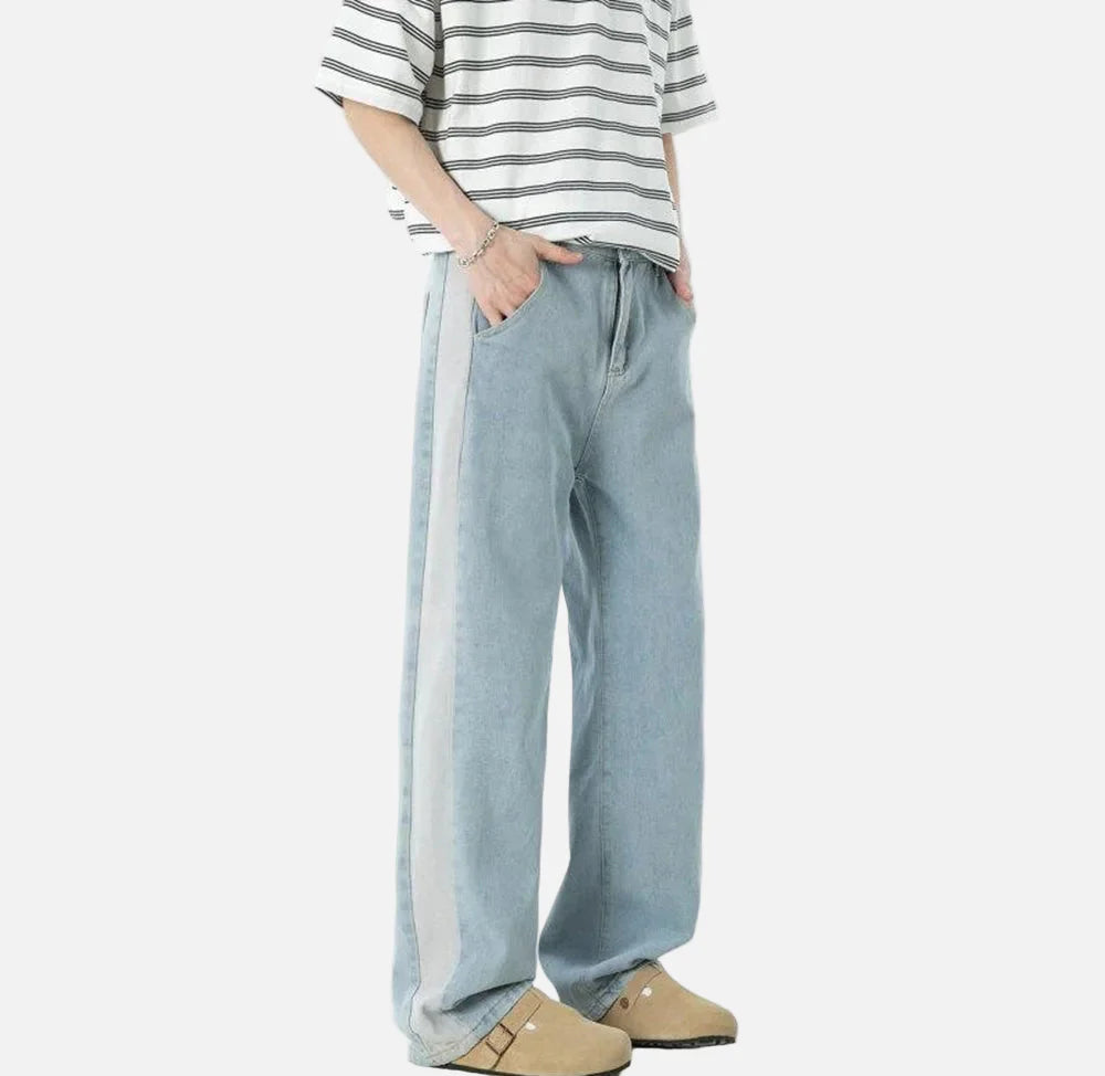 Modische Hip-Hop-Retro-Jeans mit geradem Bein