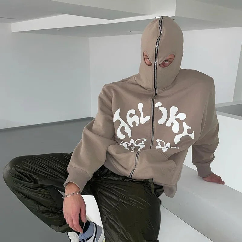 Streetwear Koreanischer Stil Punk Sport Zip Coat Sweatshirt
