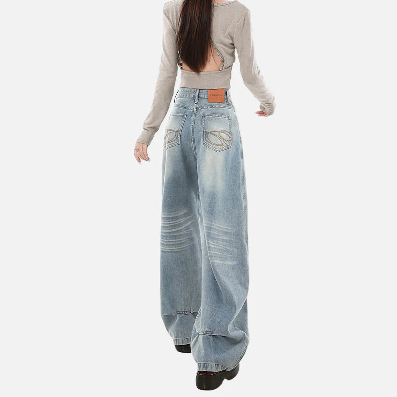 Signature High Waist Loose Wide Leg Jeans