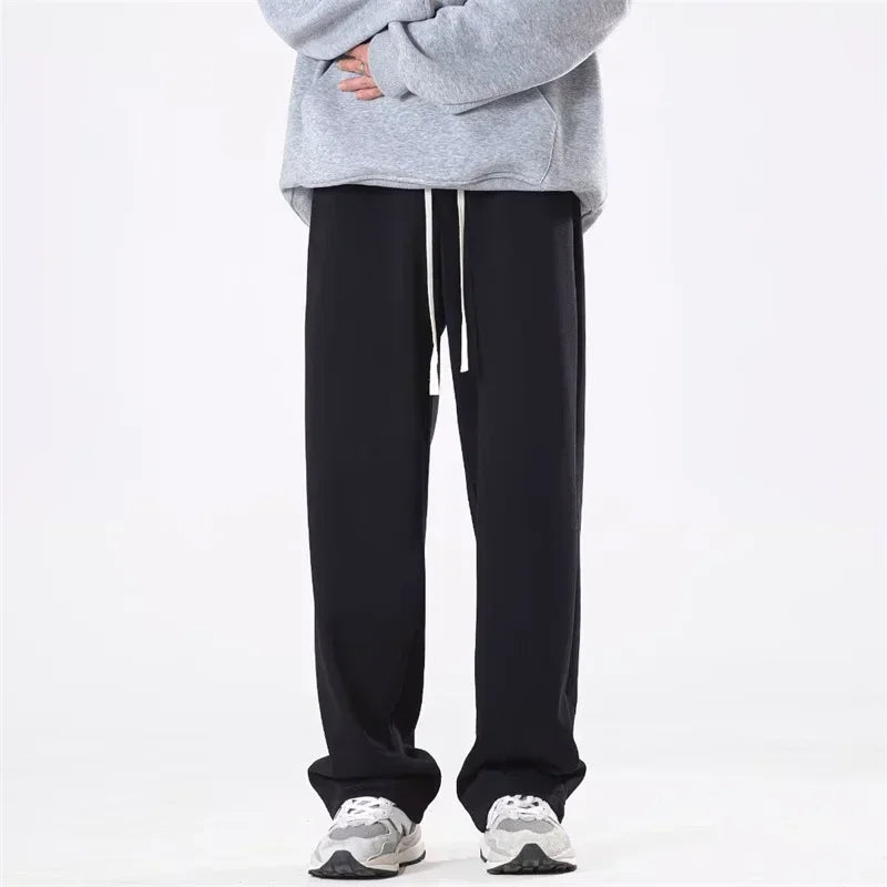 Streetwear Vintage Drape Baggy Pant Fleece Sweatpants
