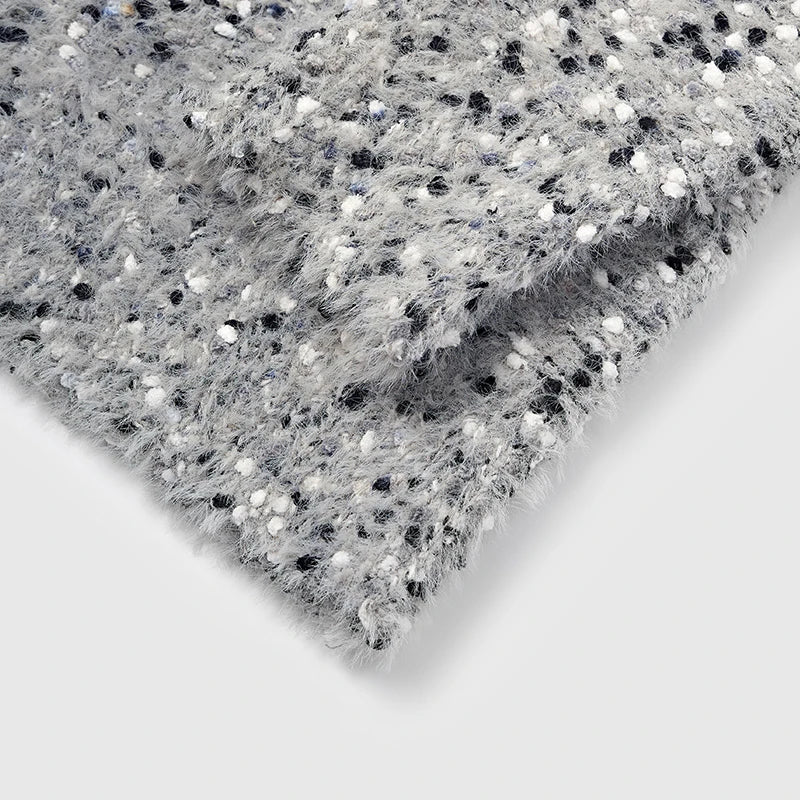 Sweat à capuche en maille chinée