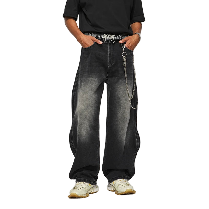 Wide Leg Boyfriend Jeans